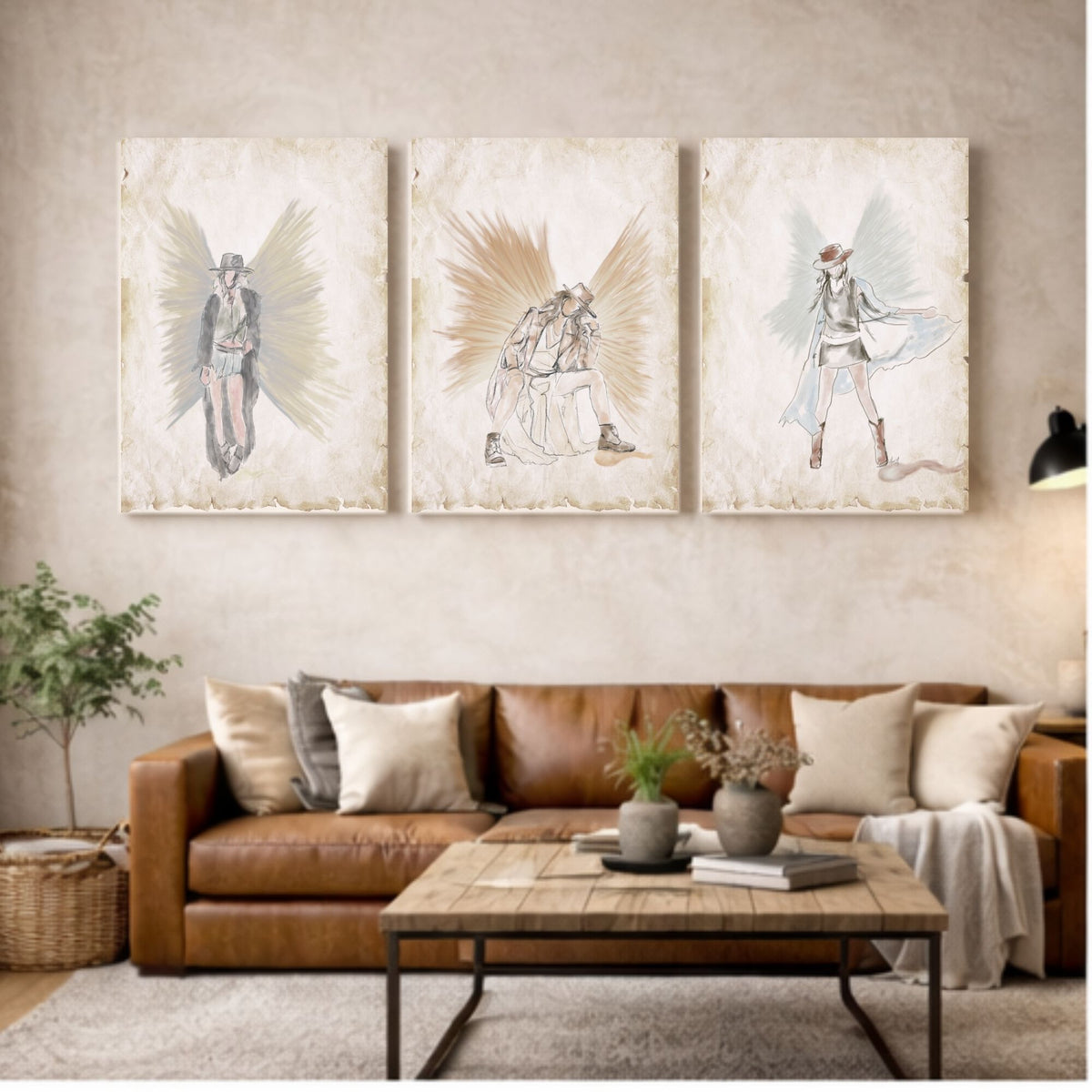 Grace Row Art - Angel Trio Set - I can