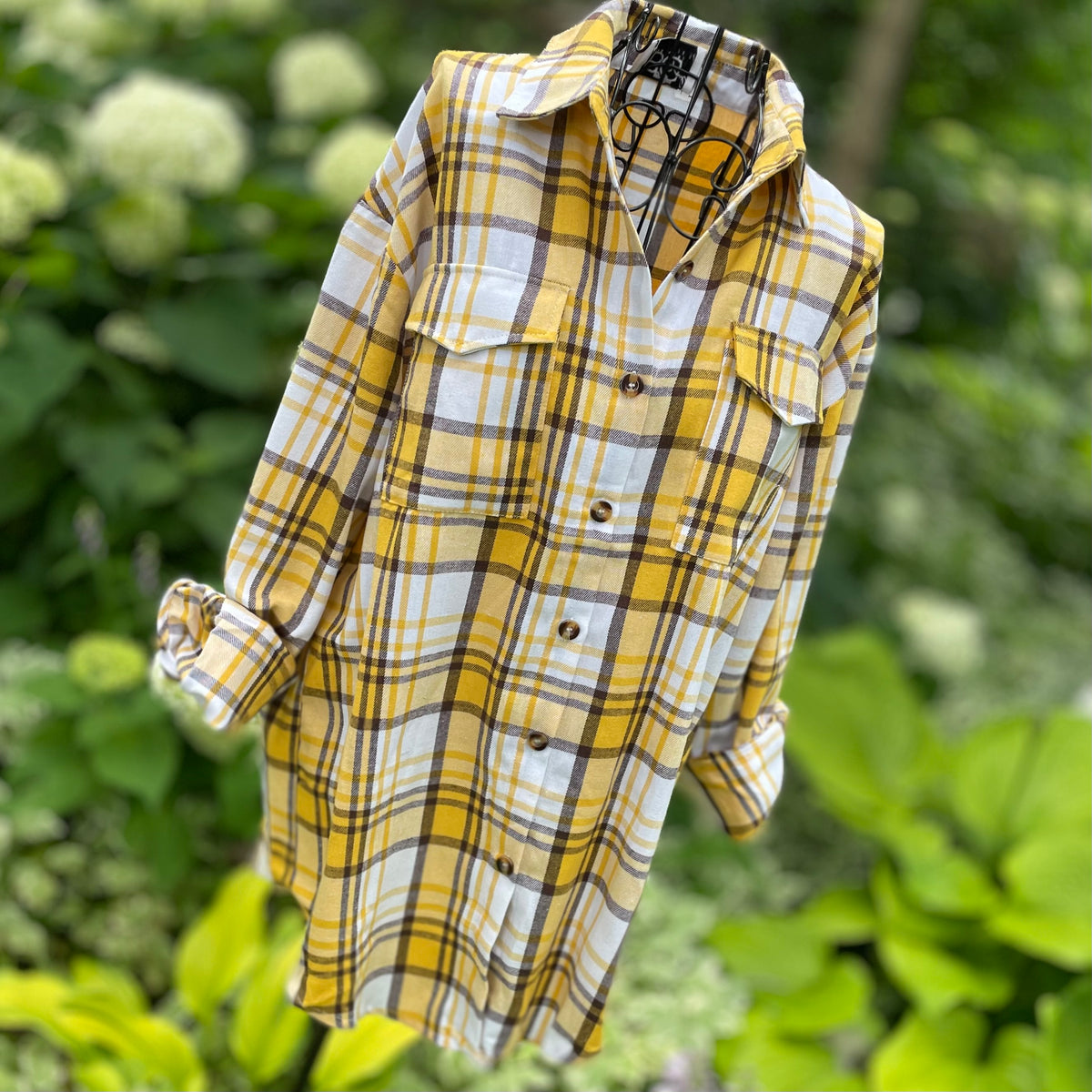 Saffron Plaid Shirt.