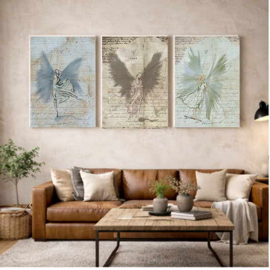 Grace Row Art - Angel Trio Set - Love