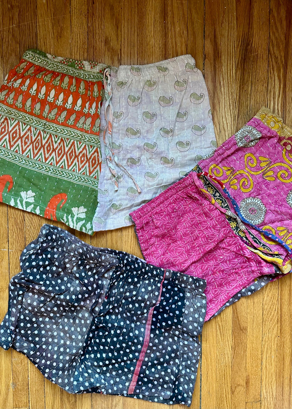 Corinne Kantha Pajama Short -Set of three/ Set of two