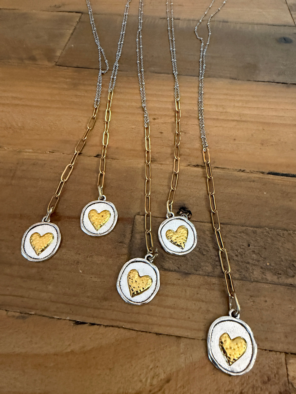 Golden Heart Keepsake Necklace