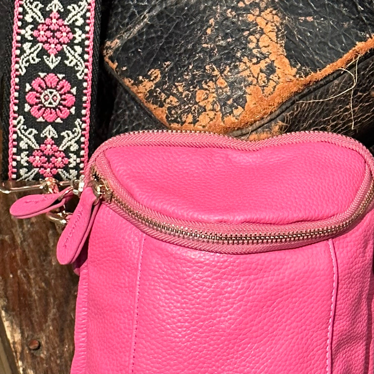Freedom  Crossbody Bag - Hot Pink