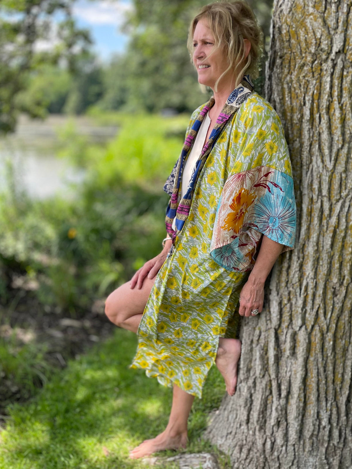 The Wanderlust Recycled Silk Duster — One of a Kind