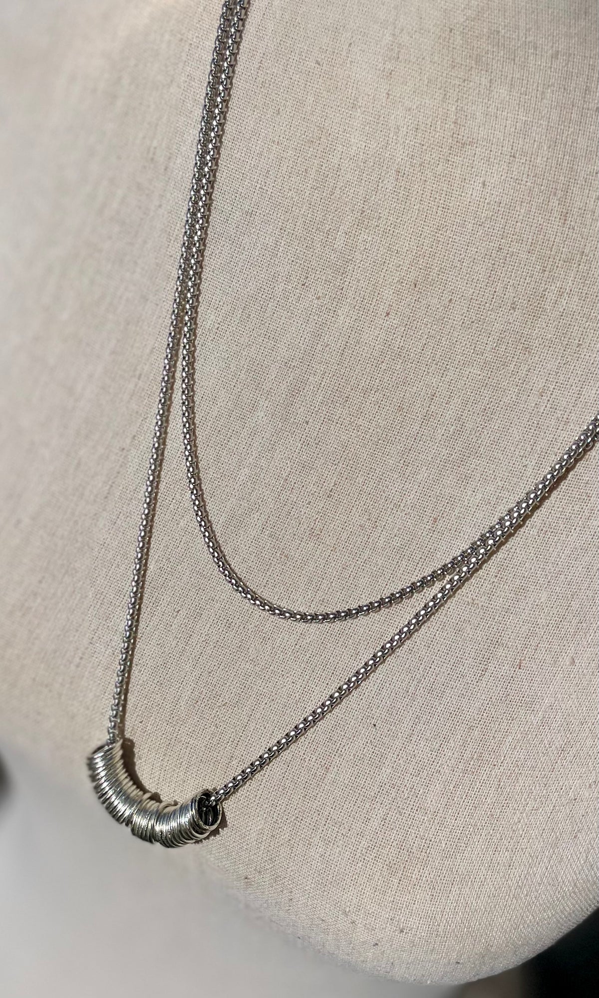Amy Louise Silver Pass Necklace